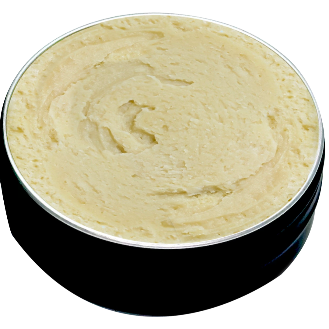 F-Balm body rub container with balm inside