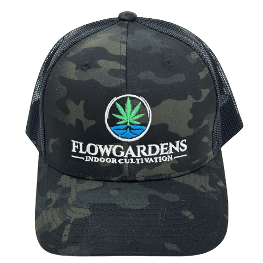 Flow Gardens Camo Trucker Hat